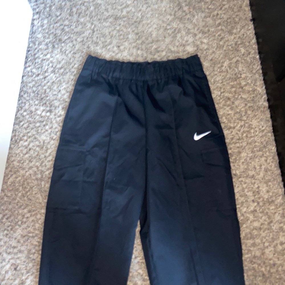 Cargo black pants perfect fit for slim waist all black nike cargos
